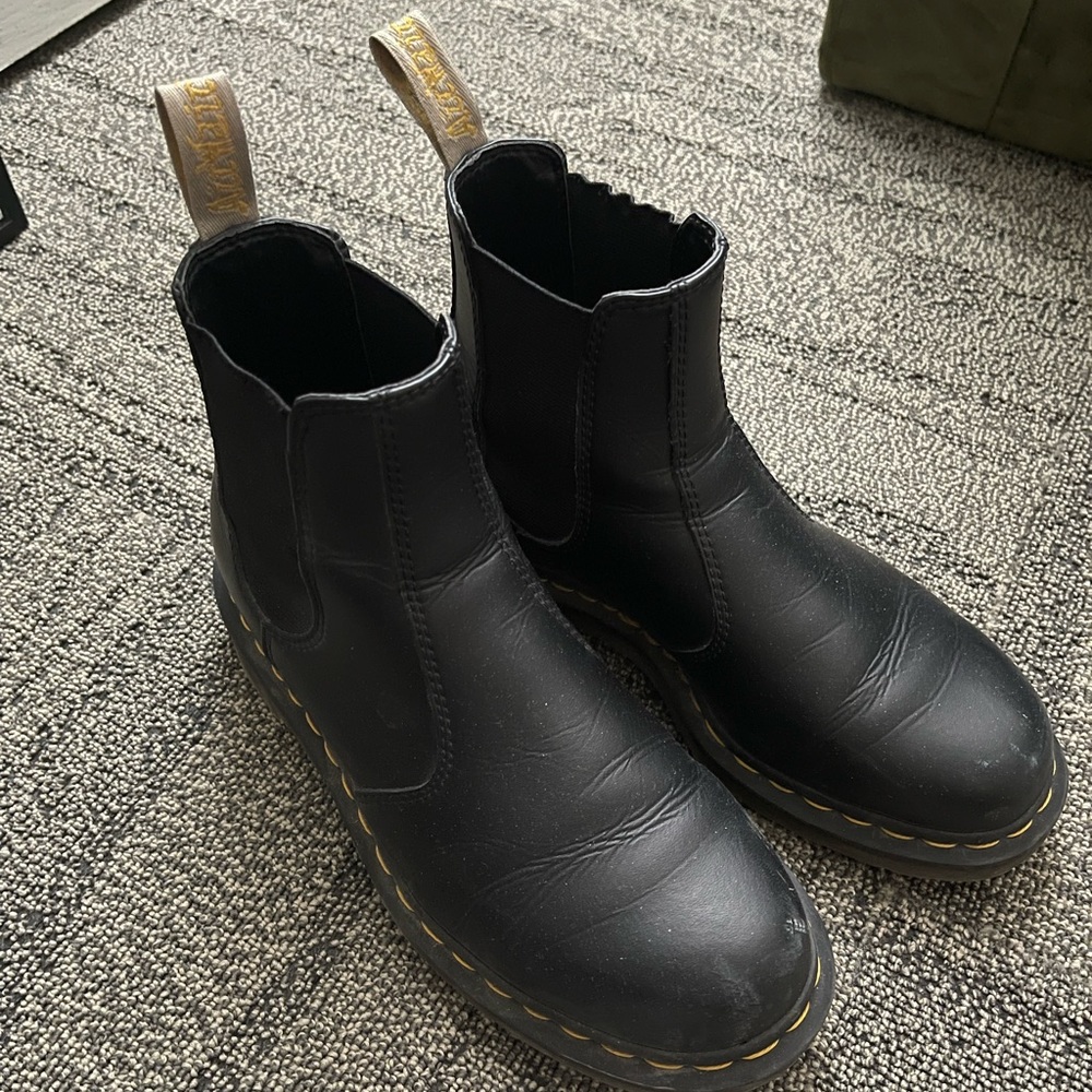 Black Dr. Marten Boots Size men’s 6, women’s 7.5